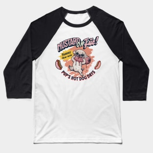 Dog and Hot dog 7101 Baseball T-Shirt